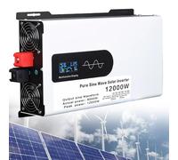 5000W-12000W Pure Sine Wave Inverter, 12V 24V 48V 60V 72V 96V DC to 110V 220V AC, Solar Inverter, Parallel Ready, Ideal for Home Energy Storage
