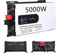 5000W/6000W/8000W/10000W/12000W Pure Sine Wave Inverter 12V/24V/48V/60V/72V to 110V/220V AC Charger, Off-Grid Low Frequency Solar Power Converter, Car Voltage Transformer