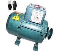 5000W/7000W 220V High Power Permanent Magnet Generator, Pure Copper Wire, Brushless Design, Pulley-Driven, For Lighting(Gloves Included)(5000w)