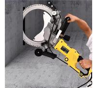 5000W Brushless Electric Concrete Ring Saw,Wall Grooving Cutting Machine,Water Fed Dust Suppression,for Slotting Brick, Granite, Marble, Concrete,Heavy-Duty Chaser Cutter,29cm