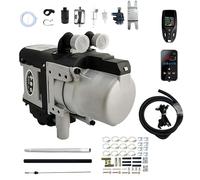 5000W Diesel Water Heater 12V 24V Hydronic Parking Heater Kit For Engine Preheating Dual Fuel Use 80M Remote LCD Switch For Trucks RVs Vans Marine Equipment(12V)