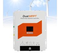 5000W Dual MPPT Solar Wind Charge Controller, 12V/24V/48V Hybrid Regulator with External Dump Load