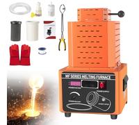 5000W Electric Melting Furnace, Digital Induction Smelting Machine, 1600℃ / 2912℉, Metal Casting Kit with Graphite Crucible, Melting Time 3-5 Minutes