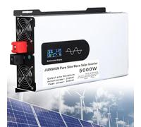 5000W Hybrid Solar Inverter,DC 12V 24V 48V to 110V/220V AC Split Phase Inverter with Pure Sine Wave Inverter,Parallel inverters,for Home Energy Storage,12Vto220V