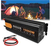 5000W Power Inverter Modified Sine Wave DC 12V 24V to AC 220V 230V Converter with LCD Display for Car RV Truck Boat Travel Camping