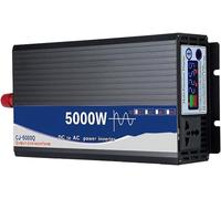 5000W Pure Sine Wave Inverter - 12V/24V/48V/60V/72V DC to 110V/120V/230V/240V AC Converter for RV, Solar Off-Grid, Home Appliances & Camping Power Supply