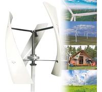 5000W Wind Turbine Generator Kit, 3-Blade Vertical DC Controller, Ideal for Home, RV & Marine Power Supply, 12V Renewable Energy Solution, Efficient Wind Energy System