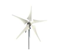 5000W Windmill 12V 24V 48V 6 Blades Wind Turbine Generator With MPPT Controller Low Start Wind Speed For Off Grid System Low Noise, High Efficiency Power Generation(MPPT controller,5 BLADES_12V)
