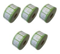 5000x PAT Test Labels Passed Self Adhesive (5 Rolls) Portable Appliance Testing