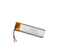 500834 3.7V 100 mAh Size 34 * 8 * 5mm 1pcs