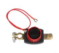 500A Battery Disconnect Switch with Digital Voltage Meter, 12V-36V DC, LED Display & Reverse Polarity Protection for Boats RVs Cars