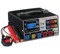 500A Heavy-Duty Car Battery Charger with LCD Display 12V/24V Smart Pulse Repair & Trickle Charge Universal Vehicle, Motorcycle & Lorry Battery Maintainer