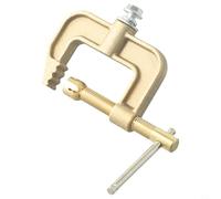 500A High Power G-Shaped Ground Earth Clamp | All-Copper Die-Cast Welding Accessory for Argon Gas Shielded Submerged Resistance Stud Welding | Heavy Duty Brass Earth