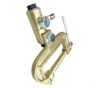 500A Welding Earth Clamp, Swivel Adapter Brass C-Clamp | Solid Brass Construction 360° Rotating Mechanism Prevents Cable Tangling For MIG/TIG/plasma Welding Compact And Portable
