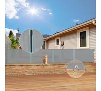 500cm/200inch Retractable gate Extra Wide, Upgraded 86cm/34inch Tall Stair Safety Gate for Baby and Dog, Hallway and Indoor/Outdoor Use