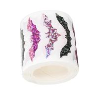 500Counts Halloween Bats Sticker Glittering Decorative Sticker Adhesive Sealing Label for Seal Envelope Invitation Card PVC Halloween Bats