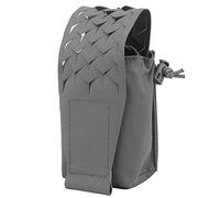 500D Nylon Multi-Purpose MOLLE Pouch - Tactical Chest Hang Utility Pouch, Radio & Walkie Talkie Holder for Outdoor, Training & Airsoft Accessories (MG-75-WG)