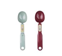 500g/0.1g Portable LCD Digital Kitchen Scale Mini Pets Food Measuring Spoon Gram Electronic Weight Volumn Effortless Accurate Measurement(Light Green and M)