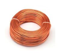500g 0.8/1/1.2/1.5/2/3/2.5/3.5/4mm Aluminum Wire Bendable Beading(OrangeRed,3mm 25m)