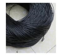 500g about 70 Meters Round Hollow Synthetic Rattan Weaving Material Plastic Rattan Suitable for Garden Furniture Rattan Chair Sofa Basket(Black)