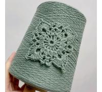500g/ball 2ply DIY Colorful Thin Lace Yarn Crochet Yarn Cotton Yarn Hand Knitting Thread Sewing Machine Line Big Ball