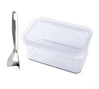 500g Capacity Butter Storage Box with Sealed Lid and Convenient Spatula