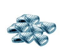 500g Foil Wrapped Chocolate Hearts - Light Blue