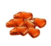 500g Foil Wrapped Chocolate Hearts - Orange