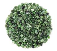 500g Green Jasper Crystal Chips | Decorative Stones for Crafts & Plants | Natural green shades with smooth polished surfaces - ideal for aquarium decoration, plants, crafts and crystal displays.