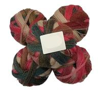 500g Hand-Woven Rainbow Duan Dye Wool Scarf, Shawl, and Hat Set - Colorful Knitted Accessories for All Seasons(18color)