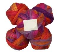 500g Hand-Woven Rainbow Duan Dye Wool Scarf, Shawl, and Hat Set - Colorful Knitted Accessories for All Seasons(23color)