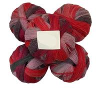 500g Hand-Woven Rainbow Duan Dye Wool Scarf, Shawl, and Hat Set - Colorful Knitted Accessories for All Seasons(19color)