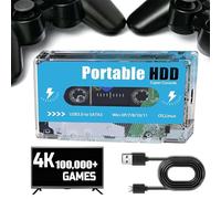 500G HDD External Hard Drive with 100,000 Retro Games, Batocera 33 Gaming System, Retro Disk Game Console, 2024 Ultimate Retro Game Console Supports 70 Simulator
