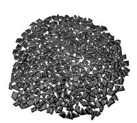 500g Irregular Ceramics Mosaic Tiles, 0.5-2 cm Small Mosaic Pieces Stones for DIY Mosaic Making Craft Hobby Arts Home Wall Decoration (Black)