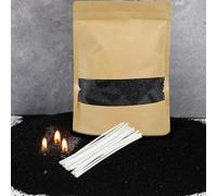 500g Jasmine Scented Pearled Candle Sand and 20PCS Wicks Candle Wax for Candle Making Long Lasting Pearl Powder Snow Wax for Wedding Decor, Thank You Gifts, Christmas