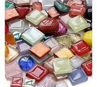 500g Mixed Color Irregular Crystal Mosaic Tiles Mix Color Series Crystal Craft for Craft Bathroom Kitchen Home Decoration DIY Mosaic Making