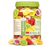 500g Mixed Fruit Crisps: Strawberry, Kiwi, Fig, Jackfruit, Banana & Yellow Peach - Freeze Dried & Baked Healthy Snacks For Adults Kids, Vegan Gluten-Free