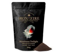500g Mombasa Twilight Speciality Blend Cafetiere/French Press Grind - Medium Roast, Great Taste Award-Winning Single-Origin Kenyan Coffee with Full-Bodied Chocolate, Floral & Berry Notes - IRON & FIRE