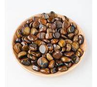 500g Natural Crystal Stone Polished Rolling Stone 1.5-2cm Brown Crystal raw Stone Aromatherapy Stone expanded Stone Fish Tank Decoration Rolling Stone