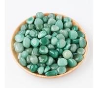 500g Natural Crystal Stone Polished Rolling Stone 1.5-2cm Green Crystal raw Stone Aromatherapy Stone Expansion Stone Fish Tank Decoration Rolling Stone