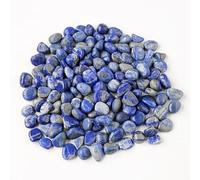 500g Natural Crystal Stone Polishing Rolling Stone 1.5-2cm Blue Natural Raw Stone Aromatherapy Stone Expansion Stone Fish Tank Decoration Rolling Stone