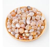 500g Natural Crystal Stone Polishing Rolling Stone 1.5-2cm Light Pink Natural Raw Stone Aromatherapy Stone Expansion Stone Fish Tank Decoration Rolling Stone