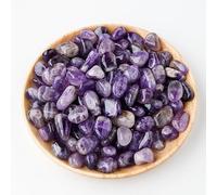 500g Natural Crystal Stone Polishing Rolling Stone 1.5-2cm Purple Crystal Original Stone Aromatherapy Stone Expansion Stone Fish Tank Decoration Rolling Stone