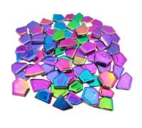 500g Porcelain Ceramic Mosaic Tiles,Broken Irregular Mosaic Tiles for DIY Craft Floor,Kitchen,Pool, Flower Pots Making Supplies (Rainbow)