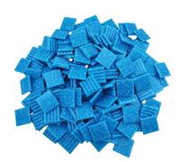 500g Quartz Mosaic Tiles, 2CM Multi Color Mosaic Pieces Stones for DIY Making Craft Hobby Arts Home Wall Decoration (Blue)