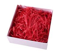 500G Red Shredded Tissue Paper, Shredded Paper for Gift Boxes, Gift Packaging Filler, Gift Wrapping Accessories, Ideal Hamper Stuffing Filling Suitable for All Occasions (B)
