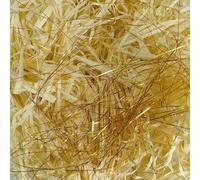 500g Shredded Tissue Paper, Shredded Paper for Hampers, Ideal Hamper Filling and Gift Packaging Filler, Golden Silk Light Yellow