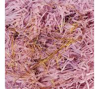 500g Shredded Tissue Paper, Shredded Paper for Hampers, Ideal Hamper Filling and Gift Packaging Filler, Golden Silk Purple Pastel