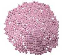 500g Square Ceramic Mosaic Tiles, 500PCS 1 * 1CM Handmade Making Creative Micro Mosaic Pieces for Lovers DIY Mosaic Projects and Home Decorations (Purple)