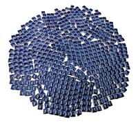 500g Square Ceramic Mosaic Tiles, 500PCS 1 * 1CM Handmade Making Creative Micro Mosaic Pieces for Lovers DIY Mosaic Projects and Home Decorations (Deep Blue)